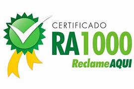 Selo RA1000 Reclame Aqui